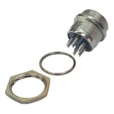 Detalles accesorios de Ficha Conector Gx16 5 Pines Macho Aviacion A Chasis