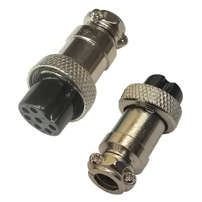 Detalles accesorios de Ficha Conector Gx16 7 Pines Hembra Aviacion A Cable