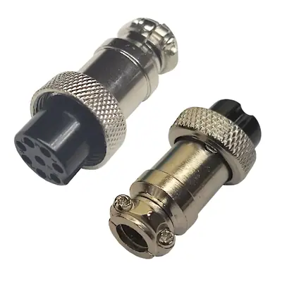 Detalles accesorios de Ficha Conector Gx16 8 Pines Hembra Aviacion A Cable