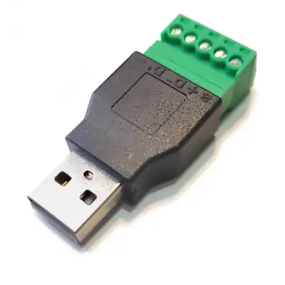 Conector Ficha Usb 2.0 A Macho A Bornera