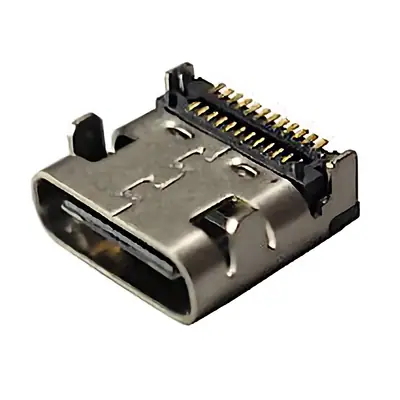 Conector Ficha Usb C Hembra 24 Pines Usb-C-Ch24-2 (24 Pines Rectos)