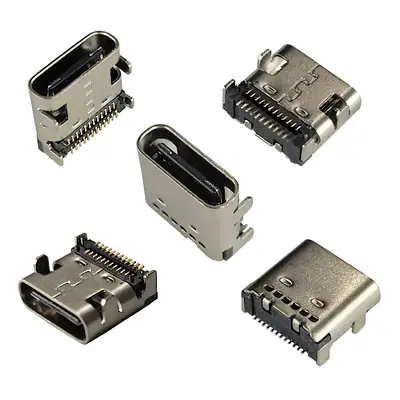 Detalles accesorios de Conector Ficha Usb C Hembra 24 Pines Usb-C-Ch24-2 (24 Pines Rectos)