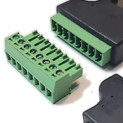 Detalles accesorios de Ficha Rj45 Plug 8 Contactos Cat 5E Macho A Bornera