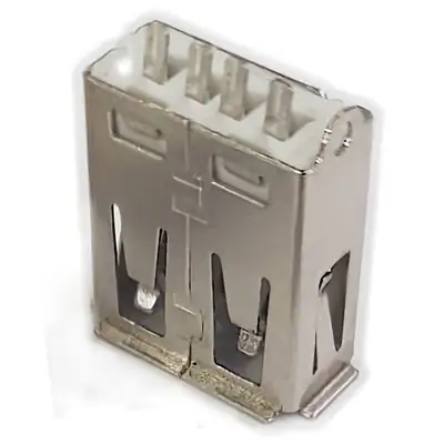 Detalles accesorios de Conector Ficha Usb 2.0 A Hembra A Chasis Frontal