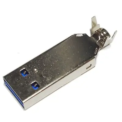 Conector Ficha Usb 3.0 A Macho A Cable Metal