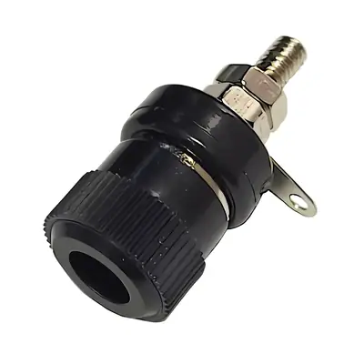 Ficha Banana Hembra Jack Tipo Binding Post A Chasis Negro