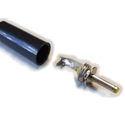 Vista lateral de Ficha Dc Hueco 2,5 X 0,7 X 9 Mm Plug Macho