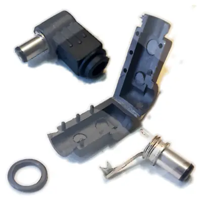 Detalles accesorios de Ficha Dc Hueco 5,5 X 2,1 X 9,5 Mm Plug Macho 90 Grados