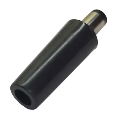 Vista lateral de Ficha Dc Hueco 5,5 X 2,1 X 9,5 Mm Plug Macho Bakelita