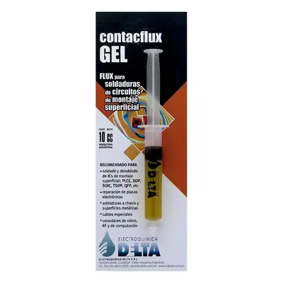 Flux Para Soldadura Delta Contactflux Gel Jeringa X 10Cc