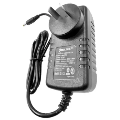 Vista lateral de Fuente Switching 18V 2A Con Ficha 5,5 X 2,1 mm