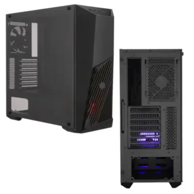 Detalles accesorios de Gabinete Cooler Master K501L Vidrio Templado Rgb S/ Fuente Negro Soporte Water Cooling