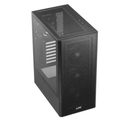Gabinete XPG Valor Mesh Compact Mid-Tower Chassis Negro HMT-BKCWW Fans x4