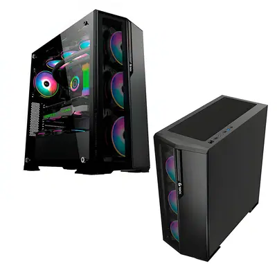 Detalles accesorios de Gabinete Teros TE-1175N Gaming Mid Tower s/fuente
