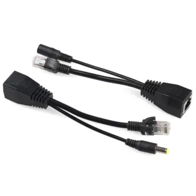 Inyector POE + Divisor POE Pasivo Rj45 para Access Router Camaras Ip