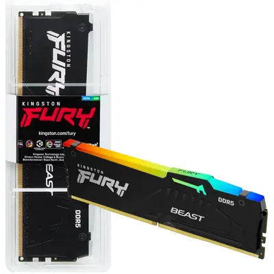 Detalles accesorios de Memoria Ddr5 16Gb Kingston DDR5 5600MHz Fury Beast Negro