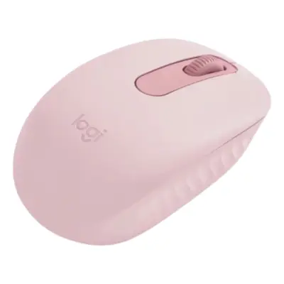Vista lateral de Mouse Bluetooth Inalambrico Logitech M196 Rosa