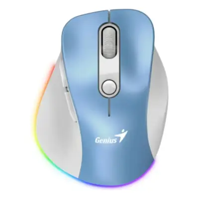 Mouse Inalambrico Genius Ergo 9000S PRO Light Blue