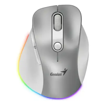 Mouse Inalambrico Genius Ergo 9000S PRO Silver