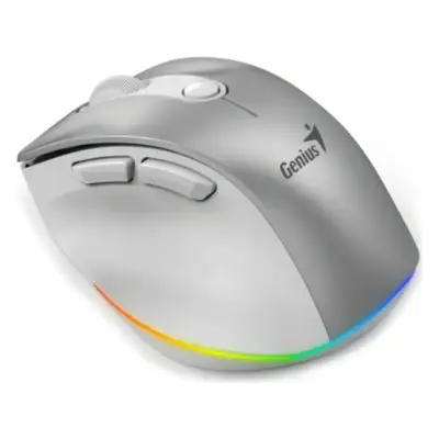 Detalles accesorios de Mouse Inalambrico Genius Ergo 9000S PRO Silver