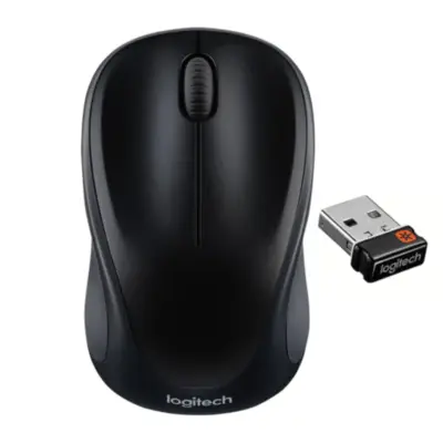 Vista lateral de Mouse Inalambrico Logitech M317 Negro