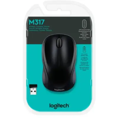 Detalles accesorios de Mouse Inalambrico Logitech M317 Negro
