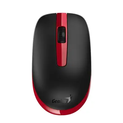Vista lateral de Mouse Inalambrico Genius Nx-7007 Rojo / Negro