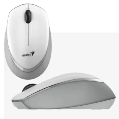 Detalles accesorios de Mouse Inalambrico Genius NX-7009 Blueeye Blanco-Gris