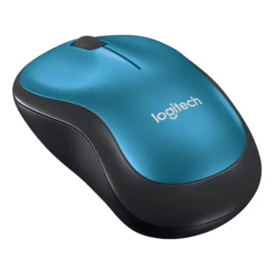 Vista lateral de Mouse Inalambrico Logitech M185 Azul