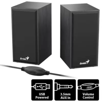 Detalles accesorios de Parlantes Usb Genius Sp-Hf180 Negro 6W