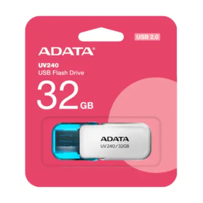 Detalles accesorios de Pendrive 32Gb Usb 2.0 Adata UV240 Blanco