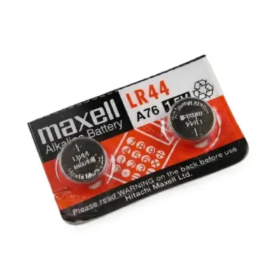 Vista lateral de Pila LR44 AG13 L1154F Maxell Litio 3V Blister x1
