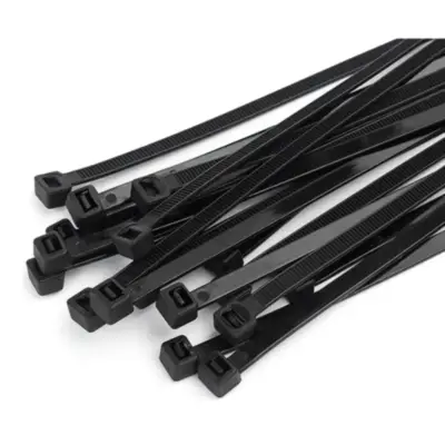 Detalles accesorios de Precinto Plastico 10 Cm Largo X 100 Unidades Negro