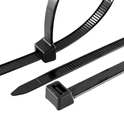 Detalles accesorios de Precinto Plastico 30 Cm Largo X 100 Unidades Negro