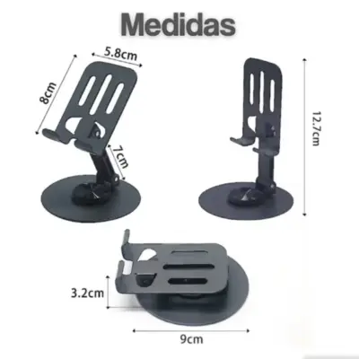 Vista lateral de Soporte Apoya Celular WZD-001