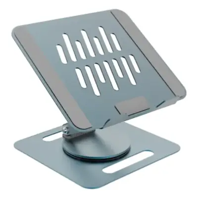 Detalles accesorios de Soporte Apoya Notebook Metalico Giratorio Like T Gris