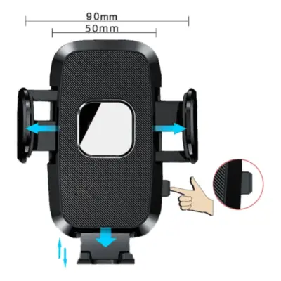Detalles accesorios de Soporte Porta Celular con Sopapa y Brazo Telescopico Ajustable YD-12