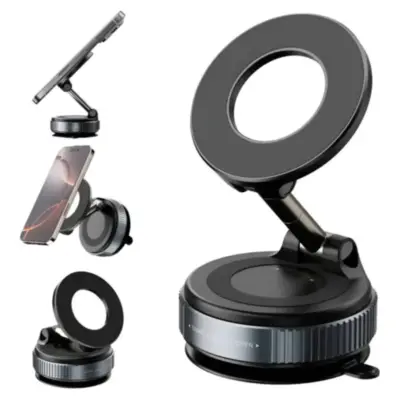 Soporte Celular Magnetico con Sopapa para superficies lisas ACMK7