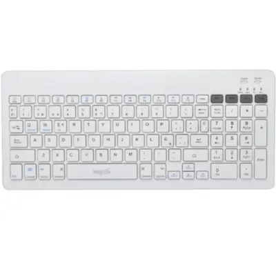 Detalles accesorios de Teclado Nisuta Inalambrico + Bluetooth Compacto Espanol Blanco Recargable