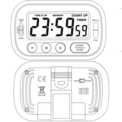 Detalles accesorios de Temporizador Timer prefesional Eurotime 89/2400.07