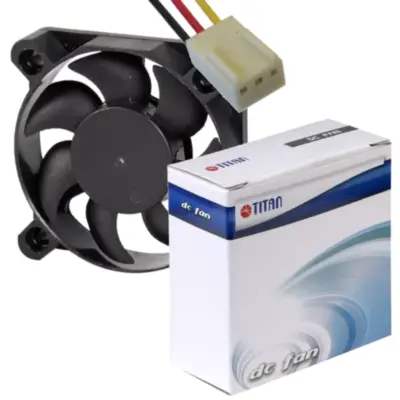 Detalles accesorios de Fan 50Mm 3Pin 10Mm Espesor 4500Rpm Buje Titan