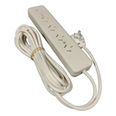 Zapatilla 4 Tomas Cable 5M Beige Doble Norma