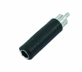 ADAPTADOR RCA MACHO A PLUG 6,5 mm MONO HEMBRA ADAPTADOR RCA MACHO A PLUG 6,5 mm MONO HEMBRA