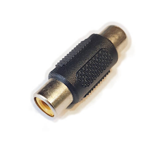 ADAPTADOR RCA HEMBRA x1 A RCA HEMBRA x1 (EMPALME RCA SIMPLE) ADAPTADOR RCA HEMBRA x1 A RCA HEMBRA x1 (EMPALME RCA SIMPLE)