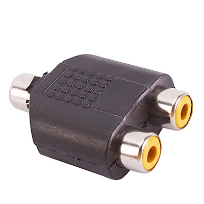 ADAPTADOR RCA HEMBRA A RCA HEMBRA x2 ADAPTADOR RCA HEMBRA A RCA HEMBRA x2