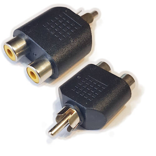ADAPTADOR RCA MACHO A 2 x RCA HEMB ADAPTADOR RCA MACHO A 2 x RCA HEMB
