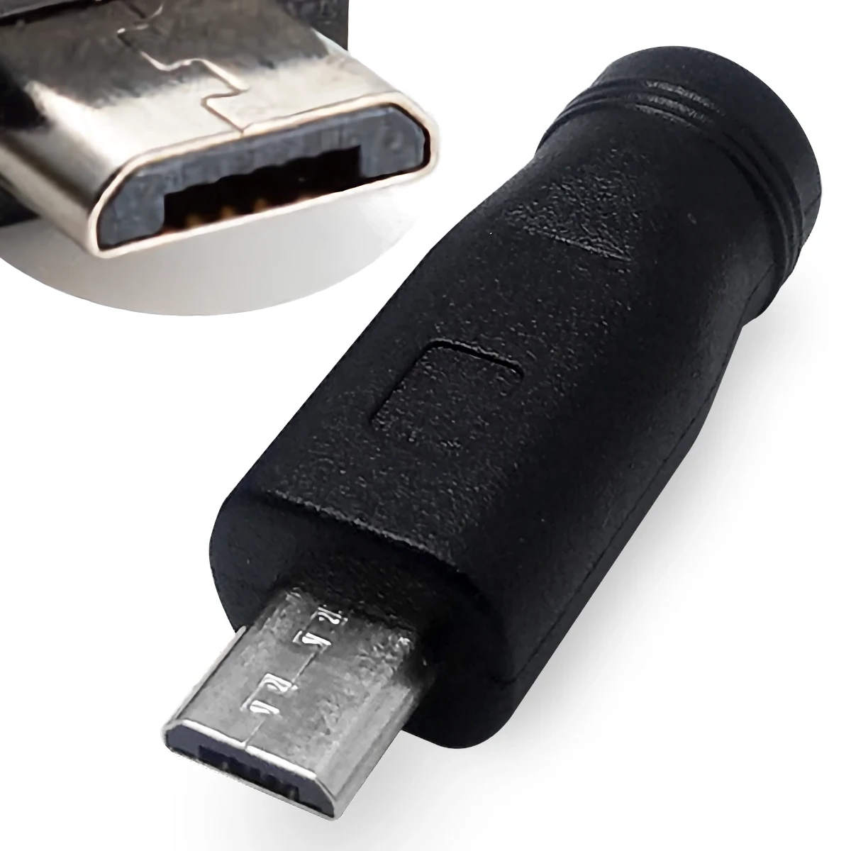 Adaptador Dc Hueco 5,5 X 2,1 Mm Hembra A Micro-Usb Adaptador Dc Hueco 5,5 X 2,1 Mm Hembra A Micro-Usb