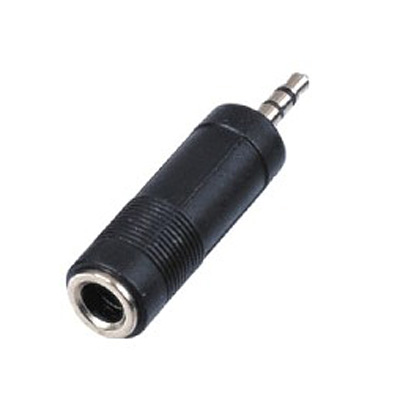 ADAPTADOR MINIPLUG 3,5 ESTEREO MACHO A PLUG 6,5 MONO HEMB ADAPTADOR MINIPLUG 3,5 ESTEREO MACHO A PLUG 6,5 MONO HEMB