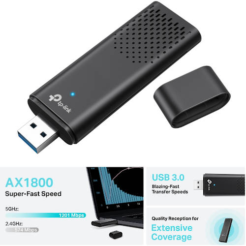 ADAPTADOR WIFI USB DUAL BAND TP-LINK ARCHER TX20U AX1800 WIFI6 ADAPTADOR WIFI USB DUAL BAND TP-LINK ARCHER TX20U AX1800 WIFI6