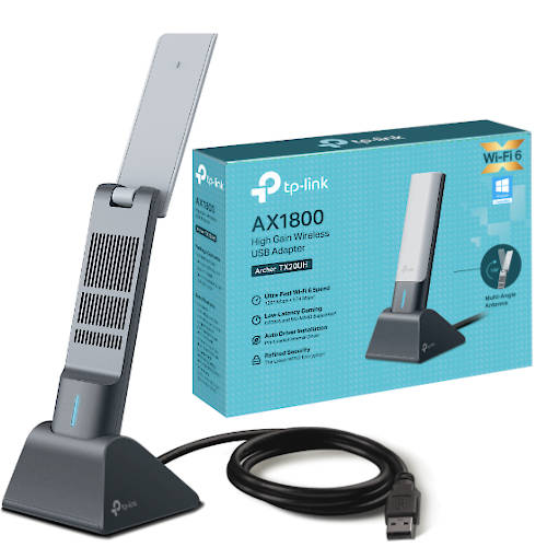 ADAPTADOR WIFI USB DUAL BAND TP-LINK ARCHER TX20UH AX1800 WIFI6 HG ADAPTADOR WIFI USB DUAL BAND TP-LINK ARCHER TX20UH AX1800 WIFI6 HG